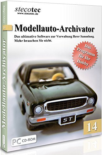 Software f. Verwaltung v. Modellautos - Stecotec Modellauto-Archivator 14 - Verwalten Sie Ihre Modelle samt Zubehör am PC - Katalog / Datenbank Programm zur Modellautoverwaltung