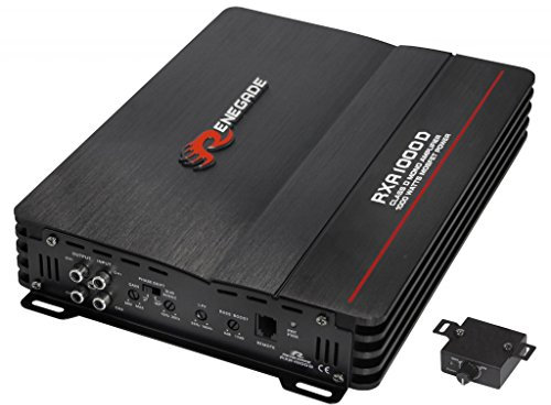 Renegade RXA 1000d Verstärker für Auto – Verstärker für Auto (schwarz, 22 – 160 Hz, D)