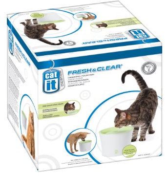 Catit Trinkbrunnen, für Katzen, grün/weiß, 3L