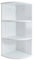 Roman at Home White Shaker 3 Shelf Corner Wall Unit, 60.5 x 25.5 x 25.5 cm