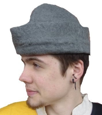 Leonardo Carbone Mittelalter Hut - Unisex Rustikaler Filzhut braun