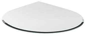 Funkenschutzplatte G4 Tropfen 6 mm x 1000 mm x 1000 mm mit 18mm Facette und Dichtlippe Glasplatte Bodenplatte Kaminplatte Funkenschutz Ofenplatte Kaminglas