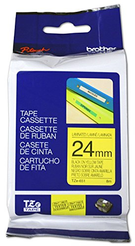 Brother - Laminated Label Maker Tape, Label Tape Roll (2.4 cm x 8 m)
