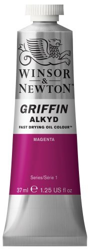 Winsor & Newton Griffin 37ml Alkyd Fast Drying Oil Colour Tube - Magenta,pink