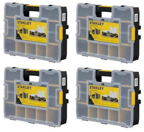Stanley Sortmaster Lite Organizer 11.5 Lx2.5 Wx8.5 H Black Yellow Clear