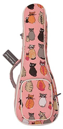 MUSIC FIRST Ukulele-Tasche für Sopran Miss Cat, Baumwolle, 53,3 cm