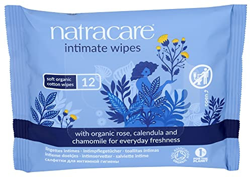 Natracare Organic Cotton Intimate Wipes - 24 x Packs of 12 (288 Wipes)