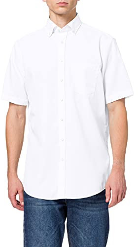 Seidensticker Herren Business-Hemd - Regular Fit - Bügelfrei - Button-Down-Kragen - Kurzarm - 100% Baumwolle