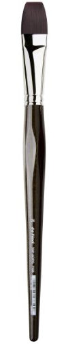 da Vinci 7185-26 Oil & Acrylic Series 7185 Top Acryl Paint Brush, Flat Red/Brown Synthetic with Long Ergonomic Handle, Size 26