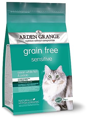 Arden Grange Adult Dry Cat Food Sensitive, Fish, 2 Kg