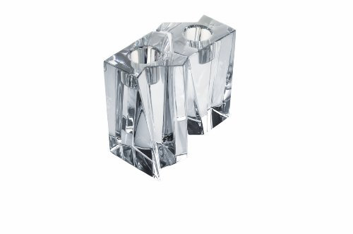 Orrefors 2er-Pack Klone quadratischer Kerzenhalter