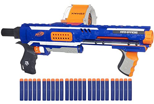 Hasbro Nerf N Strike Elite 98697 Rampage mit 25 Darts Magazin