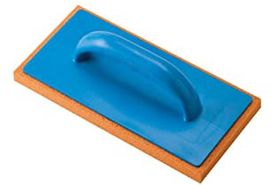 Ausonia - 42456 Taloche caoutchouc-mousse éponge Taloche caoutchou avec éponge Planche à laver les carreaux pour enduir 280 x 14 MM Orange Extra souple Epaisseur 19 mm