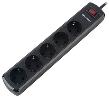 CyberPower 1403106 Barette secteur 5 prises, Noir