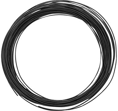 Vaessen Creative Filo di Ferro Modellabile da 15 m x 0,8 mm Nero – Filo Flessibile per Creazioni Floreali, Realizzazione di Gioielli e Modellismo