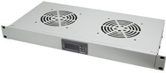 LogiLink Professional FAU02FG 19 Zoll Belüftungseinheit, 1 HE, 2 x 120 mm Lüfter