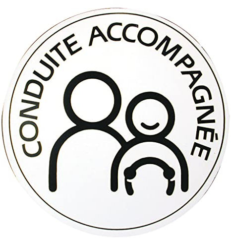 TURBOCAR - AAC Autoscheibe – Scheibe mit Fahrwerk AAC – Magnetbefestigung – Durchmesser 15 cm – Magnetische Seite – zum Anbringen am Fahrzeug – Scheibe für Junge Menschen, die das Fahren Lernen