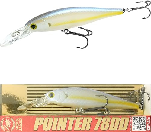 Lucky Craft Angelköder Pointer 78 DD Jerk Bait, Chartreuse Shad, 3-Inch (78mm)