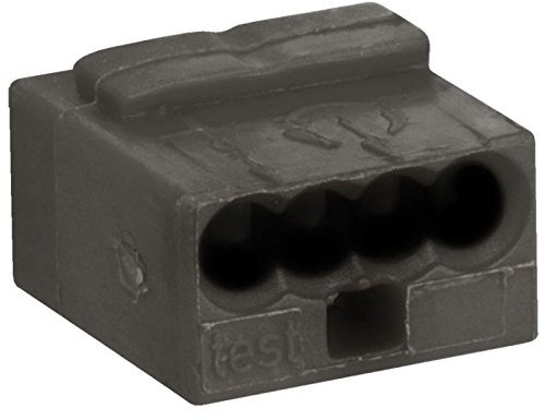 Velleman Micro-verbindungsdosenklemme - 4 Leiter - dunkelgrau