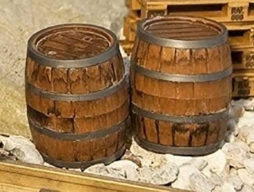 FALLER Pola 333211 Wooden Barrels 2/ G Scale Building Kit, Brown, Small