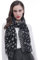Lina & Lily Damen Schal Tuch mit Weihnachts-Muster (Schwarz, Weihnachten)