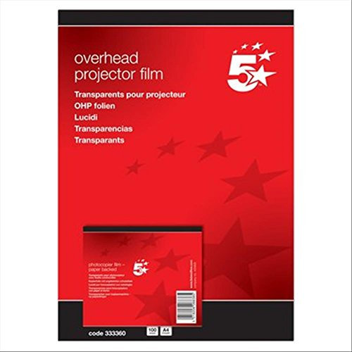 5star Kopierfolie A4 klar mit Blatt VE=100 Blatt