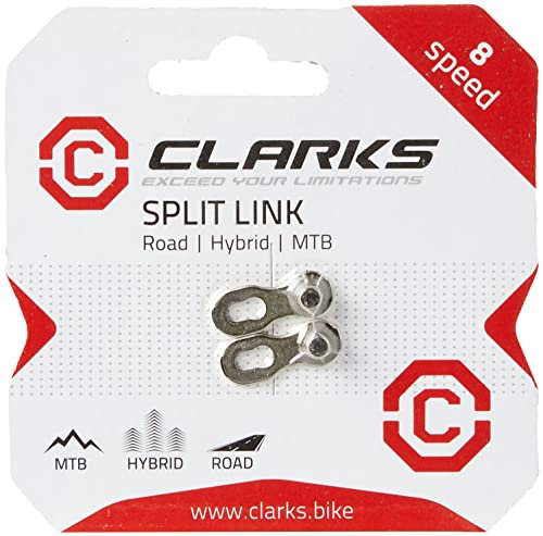 Clarks 7-8 Speed Chain 1/2x3/32 x116 Links Anti Rust Quick Release Link Inc,Silver (Only split link supplies and No chain is included)