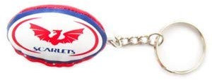 Gilbert officiel des équipes Scarlets Pro 12-Ballon de Rugby Porte-clés en forme de boîte