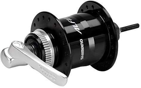DH-S701 Alfine 6v 1.5w Q/R dynamo front Centre-Lock disc hub, 36h, black