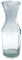 Classic Recycled Glass Carafe 35oz / 1 Litre - Upcycled Water Decanter