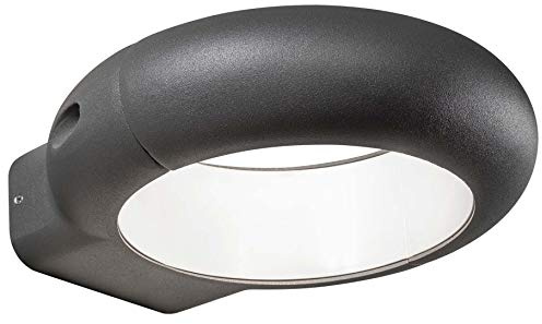 Gnosjö Konstsmide 7950-370 A Außenwandleuchten, Aluminium, anthrazit, 21.5 x 20 x 5.5 cm