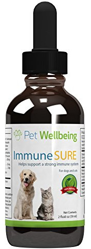 Pet Wellbeing Immune Sure for Dogs - Immune Support & Defense, 2 oz | NASC Certified & Vet-Formulated Liquid Immune Supplement with Echinacea, Elderberry, Zinc & Vit C for Immune System Defense
