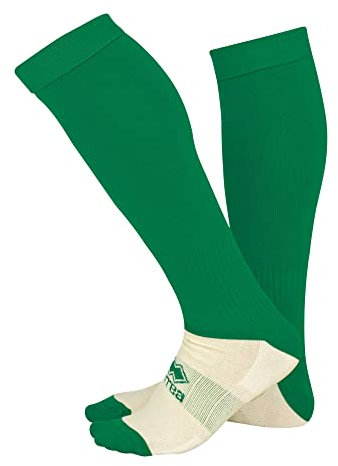 Errea Kinder Sportsocken mit Fußteil, Unisex Einheitsgröße grün