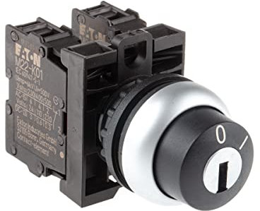 Eaton 216517 Schlüsseltaster, 1 Schließer + 1 Öffner, 2 Stellungen, Frontbefestigung