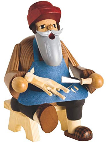 KWO Olbernhau Räuchermann, Mehrfarbig, 16 cm
