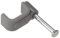 Forgefix FCC15G - Grapa Plana para Cables, Color Gris