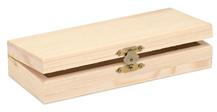 GLOREX Holzbox, Andere, Natur, 17,5 x 7,5 x 3,5 cm, 6 1682 500