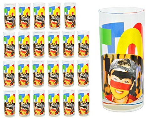 Luminarc 24er Set Wasserglas Face Tatoo