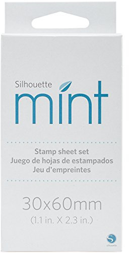 Schwarzkopf Verwenden Sie das Stempelblatt-Set, um individuelle Stempel mit Ihrer Silhouette Mint zu erstellen, Gummi, Multi, L