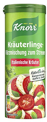 Knorr Kräuterlinge Würzmischung zum Streuen Italienische Kräuter für Salatdressing, Pasta und Pizza mit nachhaltig angebauten Kräutern 60 g 8 Stück