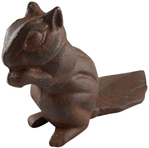 UD Cast Iron Doorstop - Rust Finish Squirrel Design, 1 Piece