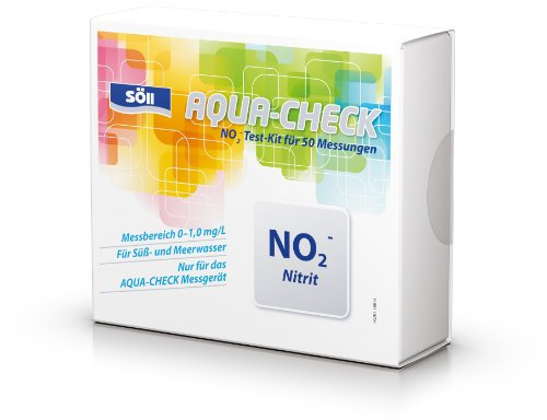 Söll 81811 Nitrit-Test Indikator-Kit für 50 Messungen - photometrische Wasseranalyse Messung des Nitrit-Werts für Aquariumwasser und Teichwasser in Gartenteich Fischteich Schwimmteich