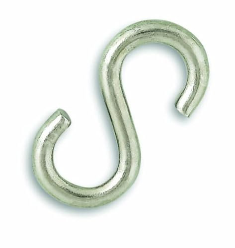 Chapuis VES4 2-er Set gleiche S-Haken - Verzinkter Stahl - Durchmesser 5 mm - Öffnung 8 mm