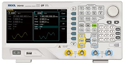 RIGOL DG4102 Generatore di Funzioni/Arbitrario, 100MHz, 500Msa/s, 14 bit, 2 Canale di Uscita, 150 Tipi di Onde Arbitrari Integrati