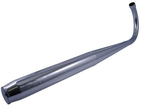 Jamarcol Chrom Auspuff 90cm - Passend für Zündapp C50, CS50, GTS50, KS50 - Komplettset mit Krümmer und Endtopf, 36mm Anschluss, Moped, Mofa, Motorrad