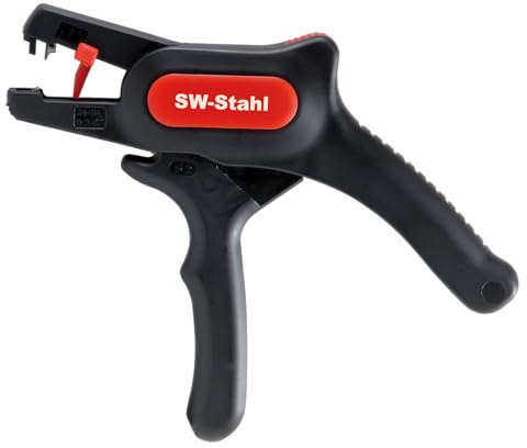 SW-Stahl 42420L Automatik Abisolierzange - Selbsteinstellend 0,2-6 mm² | Präzise Kabelentmantelung für Elektronik & Elektro, robuste Profi-Qualität, ergonomische Zange für effiziente Abisolierung