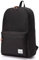 VASCHY School Bag, Casual Lightweight Black Backpack for School 15.6 Inch Laptop Rucksack for Women Men Water Resistant Daypack for College, Work, Travel with Bottle Pockets