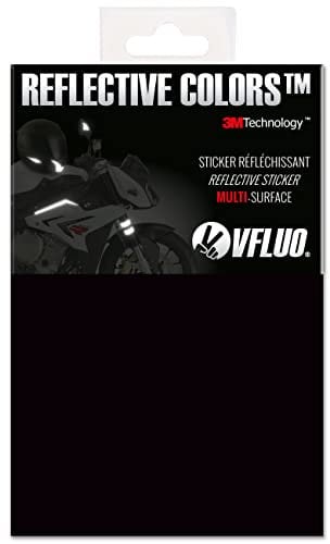 VFLUO Reflektoren Blatt Selbstklebende Aufkleber zum Ausschneiden für Motorrad,Fahrrad, Helm,Motorradhelme... - 3M™ Technology - Sichtbarkeit & Beschilderung - Diskret & Design - DIY
