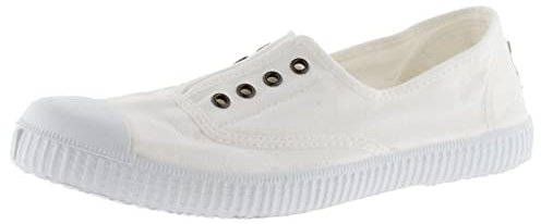 Victoria Tennis 1915 Anglaise Toile TEINTÉE DREC & ÉLASTIQUE Blanco 38