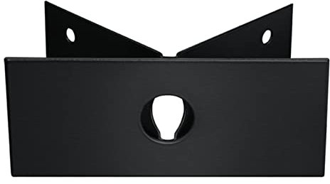 Steinel Eck-Wandhalter EWH 03 Schwarz Edelstahl Eck-Adapter an Außenecken für Außenleuchte L 400 S